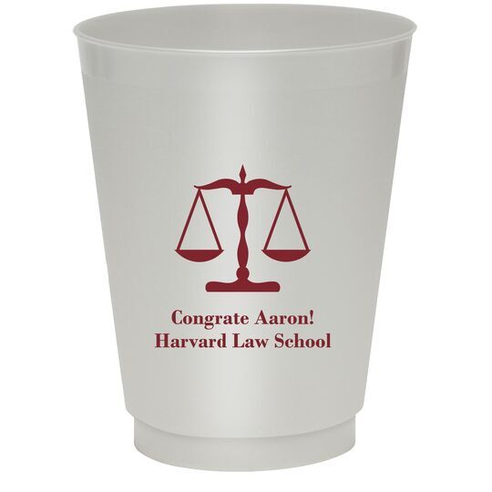 Scales of Justice Colored Shatterproof Cups